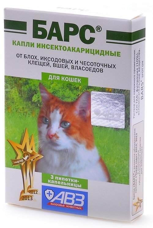 Капли от блох Барс