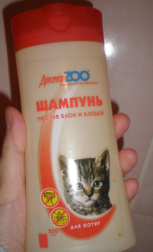 Шампунь от клещей для котят