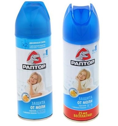 аэрозоль раптор от моли