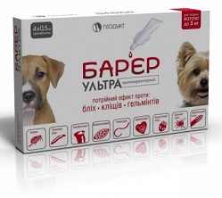капли барьер от блох